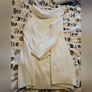 BDG URBAN OUTFITTERS Soft Cream Cowl Neck Sweater Dress